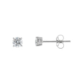 0.70ct-Diamond-Total-Stud-Earrings-Platinum-Side