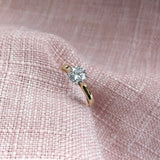 18ct Yellow Gold & Platinum 0.80ct Diamond Solitaire Engagement Ring