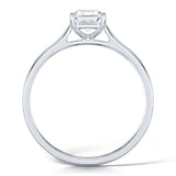 Platinum 1.00ct Emerald Cut Diamond Solitaire Engagement Ring