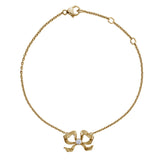 Florence 18ct Yellow Gold Diamond Bow Bracelet