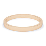 2.5mm Polished Flat Profile Wedding Band