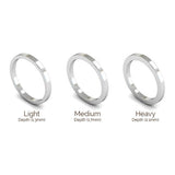 2mm Matt Finish Flat Profile Wedding Band