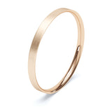 2mm Matt Finish Flat Court Profile Wedding Band