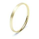 2mm Matt Finish Flat Court Profile Wedding Band