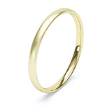 2mm Matt Finish Court Shape Wedding Band