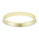 2mm Matt Finish Flat Profile Wedding Band