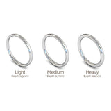 2.5mm Polished Court Shape Wedding Band