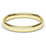 3mm Polished Court Shape Wedding Band