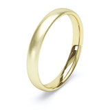 3mm Matt Finish Court Shape Wedding Band