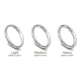 3mm Polished Court Shape Wedding Band