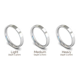 3mm Matt Finish Flat Court Profile Wedding Band