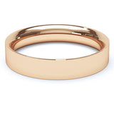 4mm Polished Flat Court Profile Wedding Band
