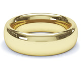 6mm Polished Court Profile Wedding Band