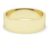 6mm Polished Flat Profile Wedding Band