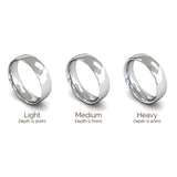 6mm Matt Finish Court Profile Wedding Band