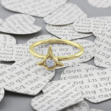 Amelia Yellow Gold Diamond Stacking Ring