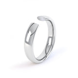 2mm Polished Court Shape Wedding Band