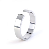 2mm Polished Flat Profile Wedding Band