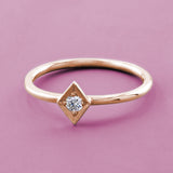 Lily 18ct Rose Gold Diamond Stacking Ring