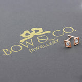 Lily 18ct White Gold Diamond Set Stud Earrings