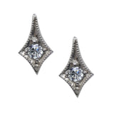 Sterling Silver Tabitha Diamond Set Stud Earrings