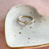 Lily 18ct Yellow Gold Diamond Stacking Ring