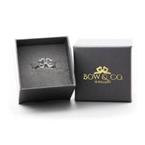 Florence Platinum Diamond Bow Ring