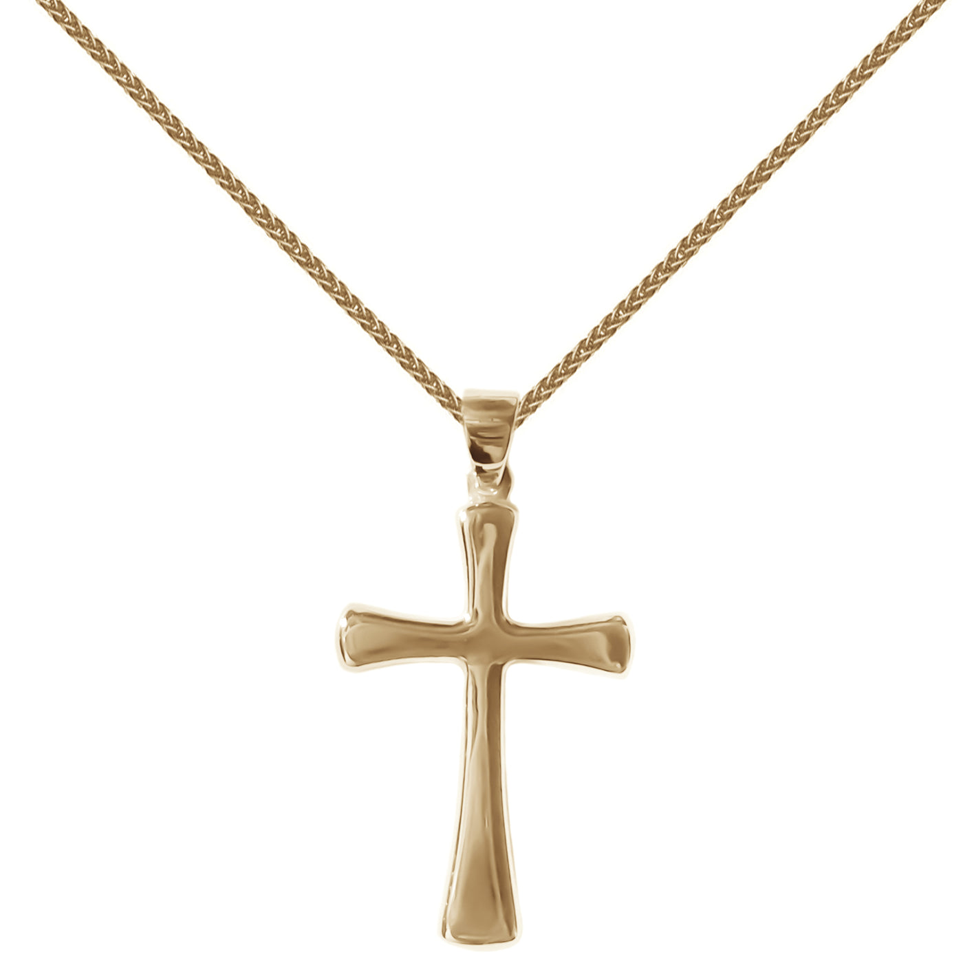 18ct gold crucifix necklace hotsell