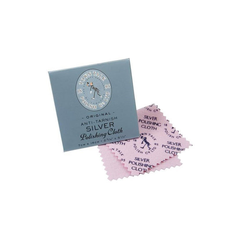 Town Talk Silver Jewellery Polishing Cloth - Mini Size