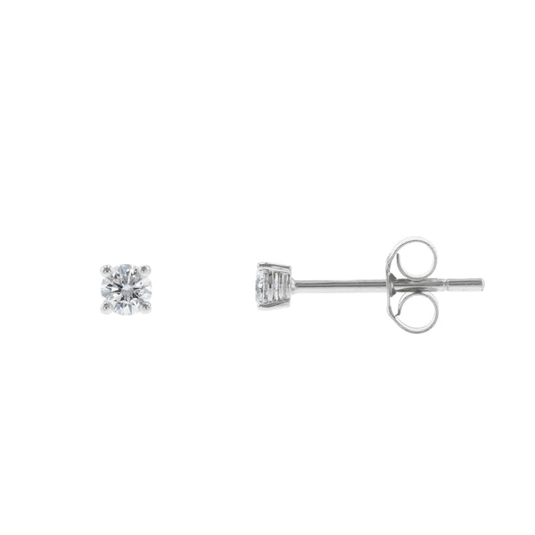 0.25ct-Diamond-Total-Stud-Earrings-18ct-White-Gold-Side