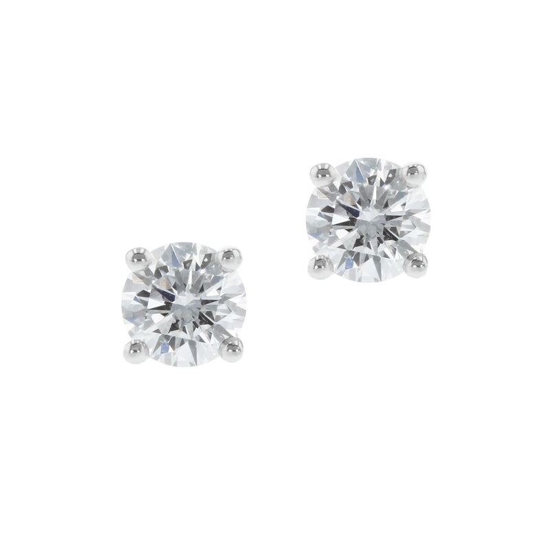 0.50ct Round Brilliant Cut Diamond Stud Earrings