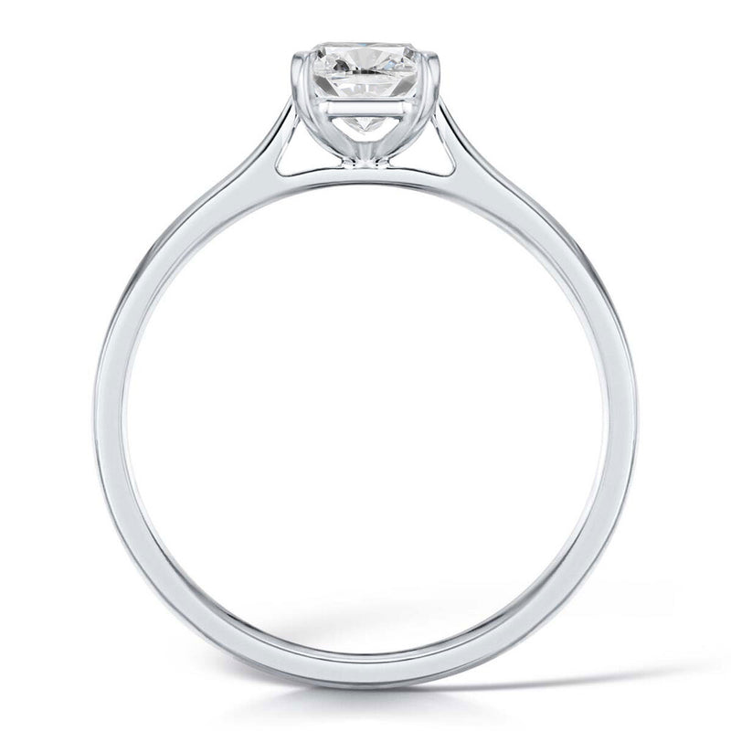 Platinum 1.00ct Round Brilliant Cut Diamond Solitaire Engagement Ring