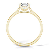 18ct Yellow Gold 0.75ct Cushion Cut Diamond Solitaire Engagement Ring