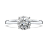 Platinum 1.50ct Round Brilliant Cut Diamond Solitaire Engagement Ring