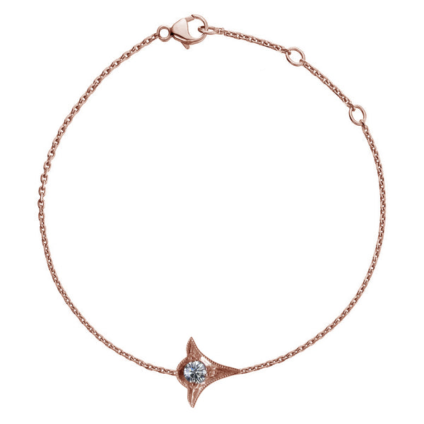 Amelia 18ct Rose Gold Diamond Bracelet