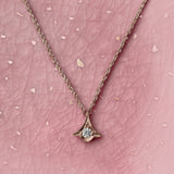 Amelia 18ct Rose Gold Diamond Pendant