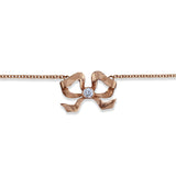 Florence 18ct Rose Gold Diamond Bow Bracelet