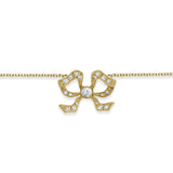 Florence 18ct Yellow Gold Diamond Set Bow Bracelet