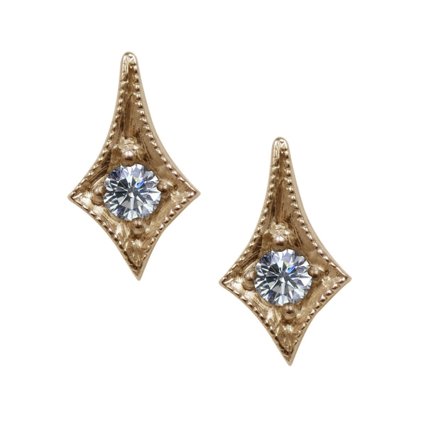 18ct Yellow Gold Tabitha Diamond Stud Earrings
