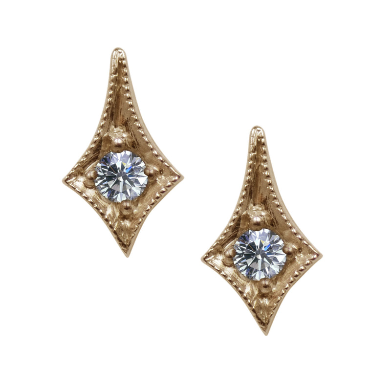 18ct Yellow Gold Tabitha Diamond Stud Earrings