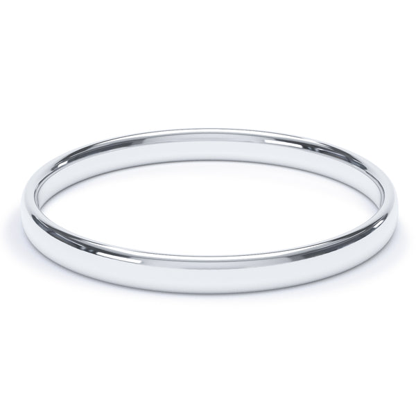 2.5mm Polished Court Shape Wedding Band