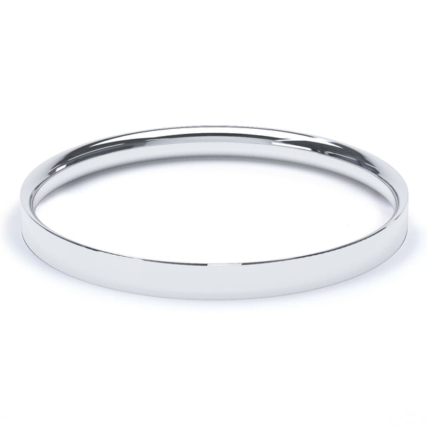 2.5mm Polished Flat Court Profile Wedding Band