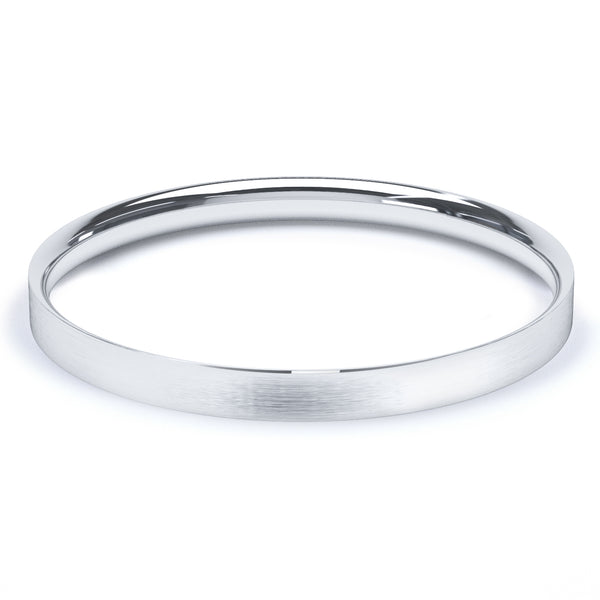 2.5mm Matt Finish Flat Court Profile Wedding Band