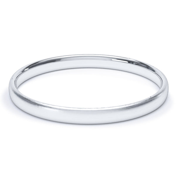 2.5mm Matt Finish Court Shape Wedding Band