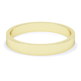 3mm Polished Flat Profile Wedding Band