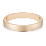 3mm Matt Finish Flat Profile Wedding Band