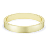 3mm Matt Finish Flat Profile Wedding Band