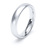 4mm Matt Finish Court Shape Wedding Band