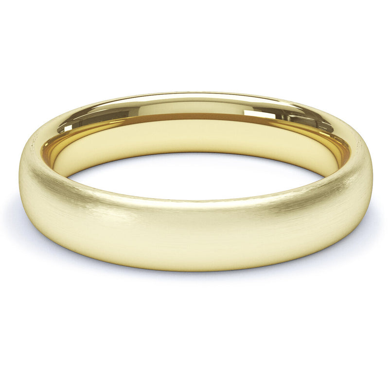 14K Flat 4mm Wedding Band