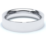 5mm Polished Flat Court Profile Wedding Band